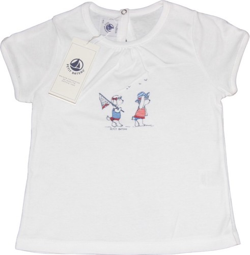 Petit bateau shirt weiß - t-,