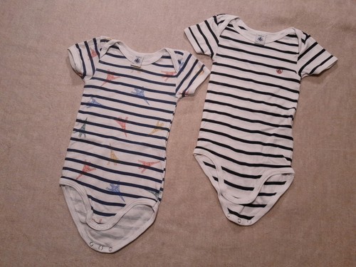 Petit bateau bodys - bateau, 100%